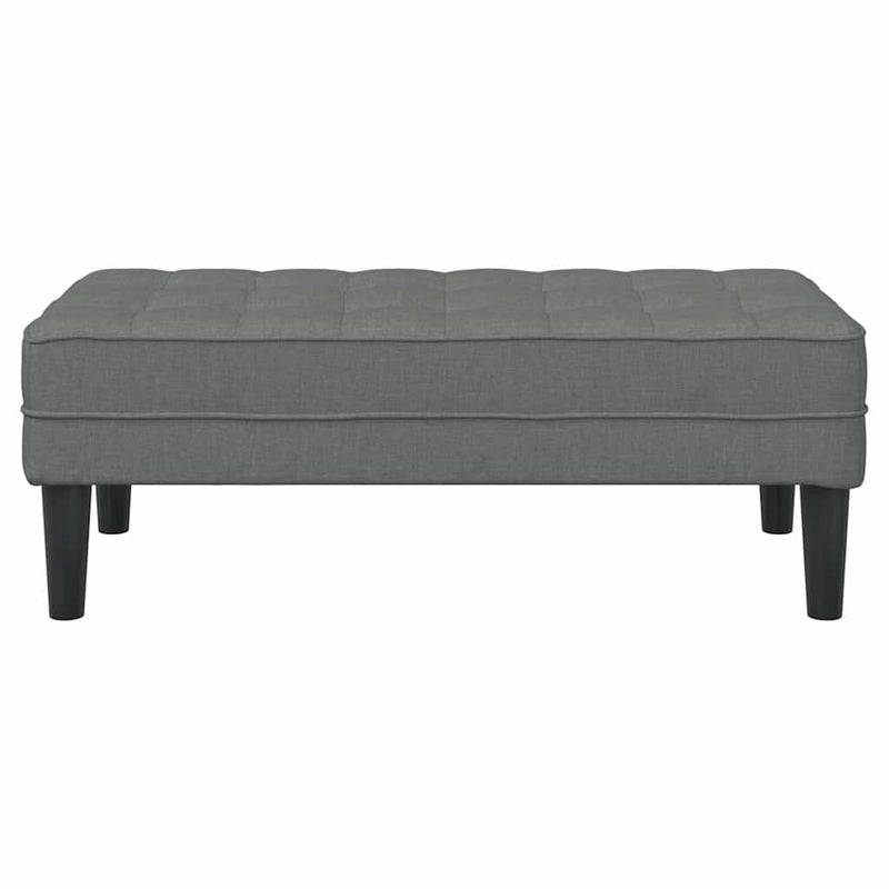 vidaXL pad Sötétszürke 113 x 57 x 39 cm szövet