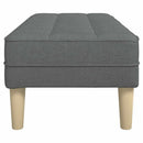 vidaXL pad Sötétszürke 113 x 57 x 39 cm szövet