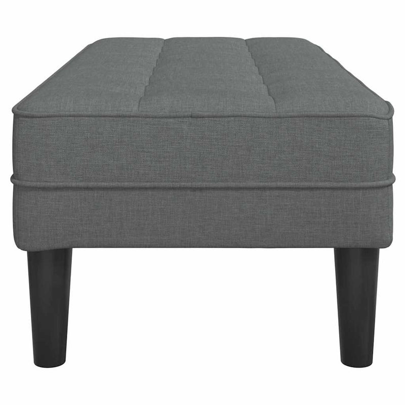vidaXL pad Sötétszürke 113 x 57 x 39 cm szövet