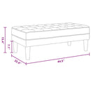 vidaXL pad Sötétszürke 113 x 57 x 39 cm szövet