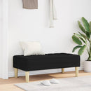 vidaXL pad párnával Fekete 113 x 57 x 39 cm szövet