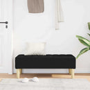 vidaXL pad párnával Fekete 113 x 57 x 39 cm szövet