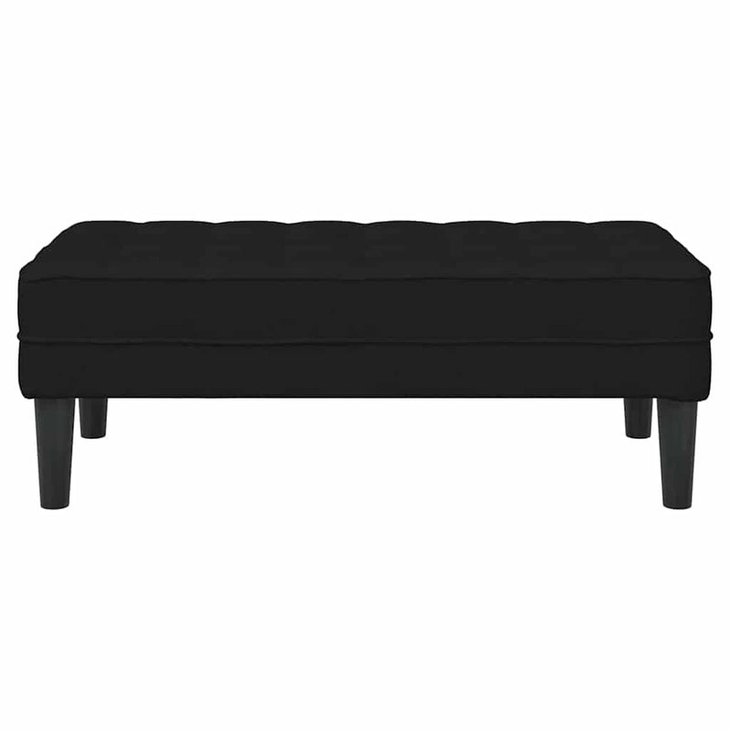 vidaXL pad Fekete 113 x 57 x 39 cm szövet