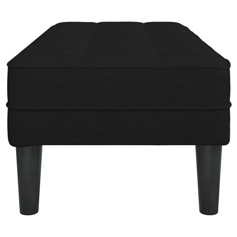 vidaXL pad Fekete 113 x 57 x 39 cm szövet