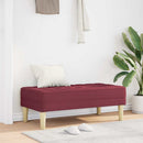 vidaXL pad párnával Bordó 113 x 57 x 39 cm szövet