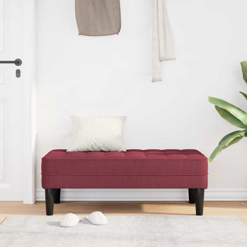 vidaXL pad bordó 113 x 57 x 39 cm szövet