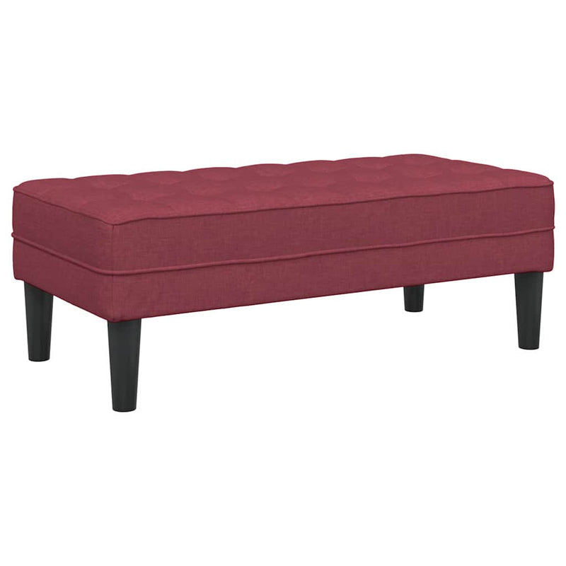 vidaXL pad bordó 113 x 57 x 39 cm szövet
