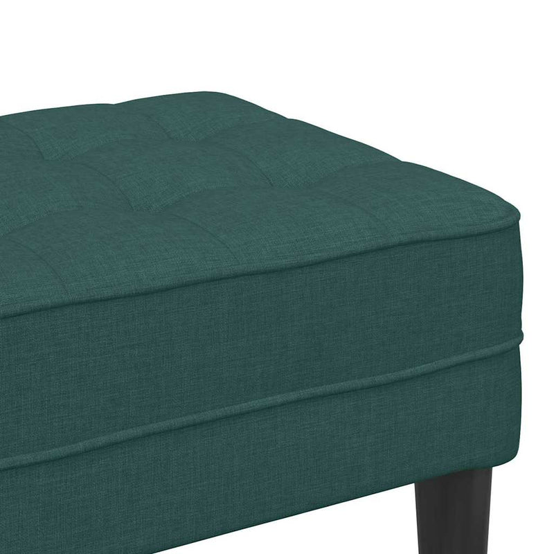 vidaXL pad Sötétzöld 113 x 57 x 39 cm szövet