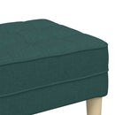 vidaXL pad párnával Sötétzöld 113 x 57 x 39 cm szövet
