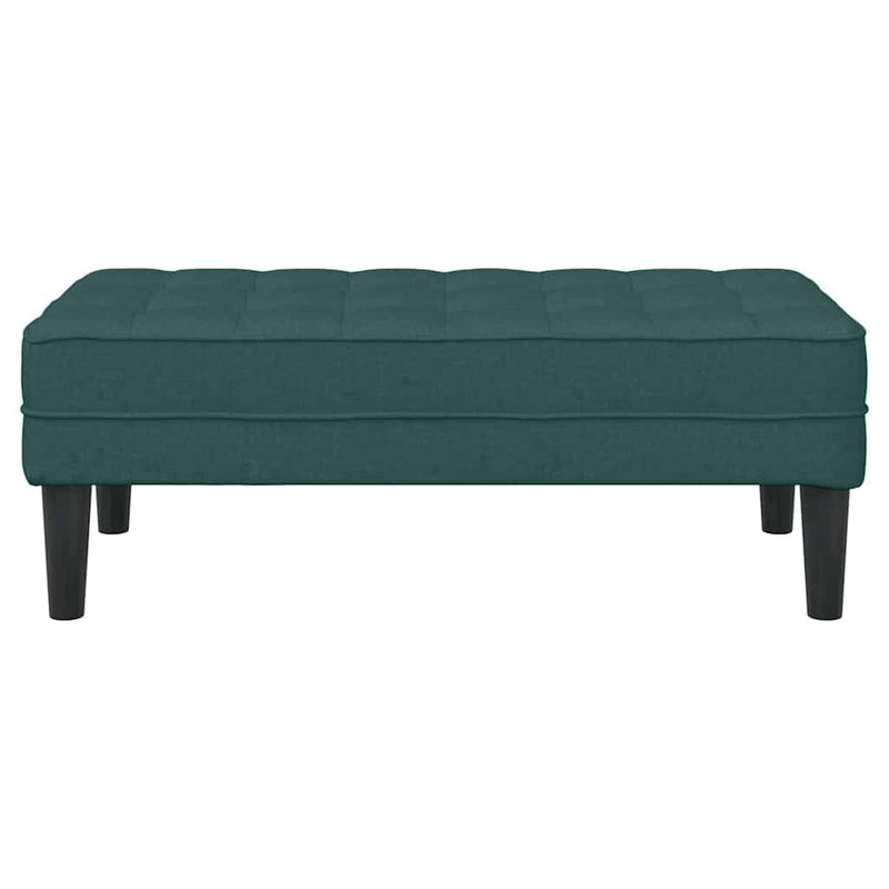 vidaXL pad Sötétzöld 113 x 57 x 39 cm szövet