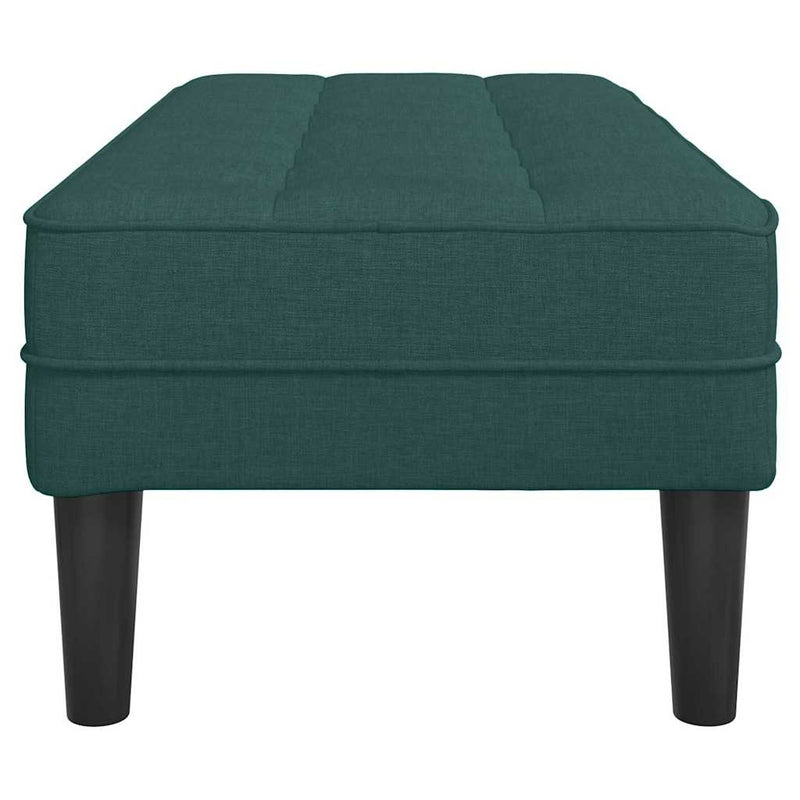 vidaXL pad Sötétzöld 113 x 57 x 39 cm szövet