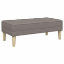 vidaXL pad párnával Tópszínű 113 x 57 x 39 cm szövet