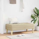 vidaXL pad párnával Krém 113 x 57 x 39 cm szövet