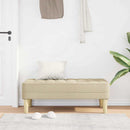 vidaXL pad párnával Krém 113 x 57 x 39 cm szövet