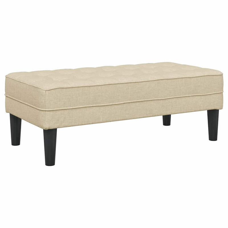vidaXL pad Krém 113 x 57 x 39 cm szövet