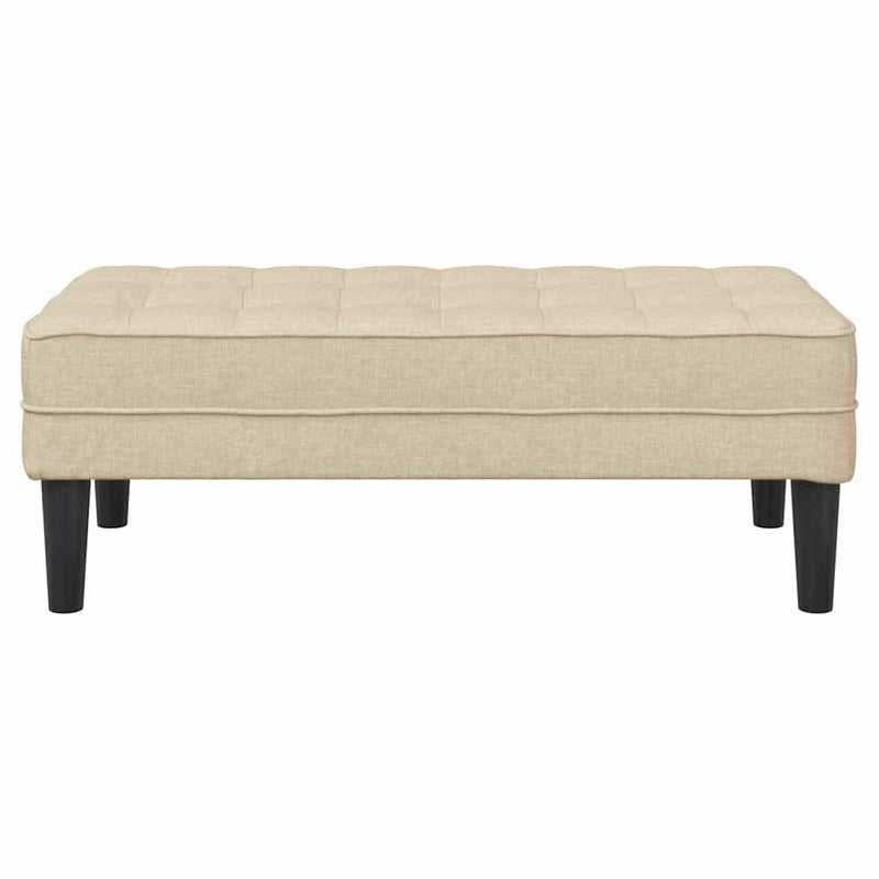 vidaXL pad Krém 113 x 57 x 39 cm szövet