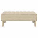 vidaXL pad párnával Krém 113 x 57 x 39 cm szövet