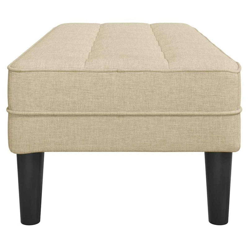 vidaXL pad Krém 113 x 57 x 39 cm szövet