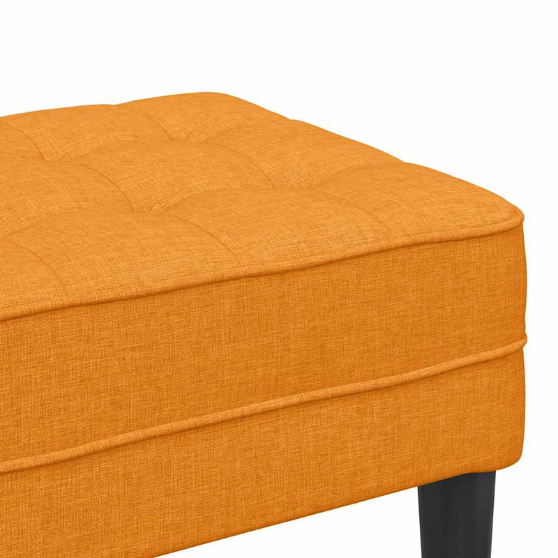 vidaXL pad Sötét sárga 113 x 57 x 39 cm szövet