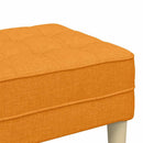 vidaXL pad párnával Sötét sárga 113 x 57 x 39 cm szövet