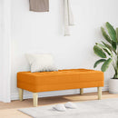 vidaXL pad párnával Sötét sárga 113 x 57 x 39 cm szövet
