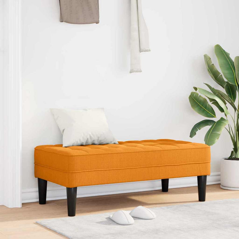 vidaXL pad Sötét sárga 113 x 57 x 39 cm szövet