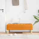 vidaXL pad párnával Sötét sárga 113 x 57 x 39 cm szövet