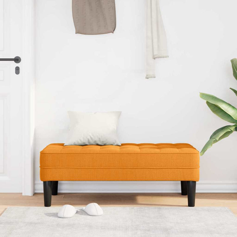 vidaXL pad Sötét sárga 113 x 57 x 39 cm szövet