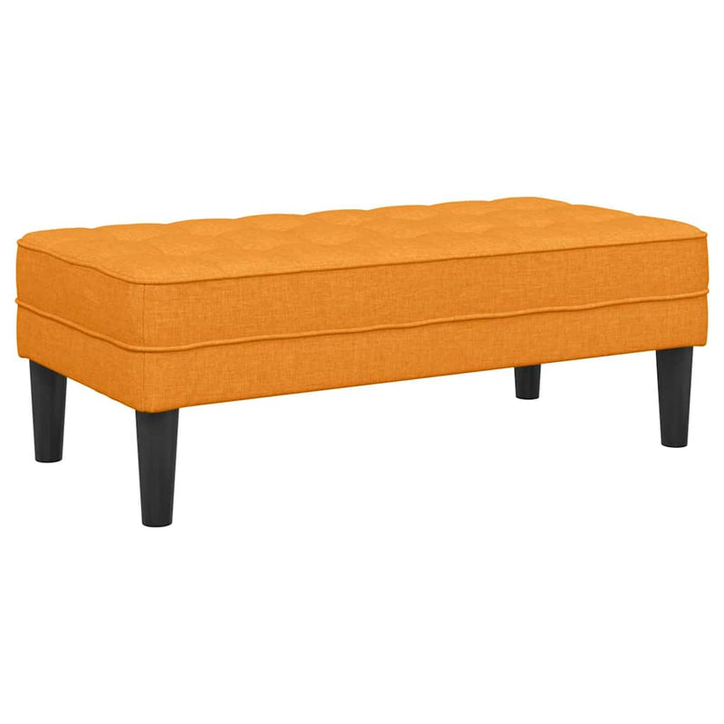 vidaXL pad Sötét sárga 113 x 57 x 39 cm szövet