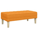 vidaXL pad párnával Sötét sárga 113 x 57 x 39 cm szövet