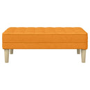vidaXL pad párnával Sötét sárga 113 x 57 x 39 cm szövet