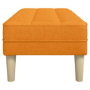 vidaXL pad párnával Sötét sárga 113 x 57 x 39 cm szövet