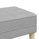 vidaXL pad párnával Felhőszürke 113 x 57 x 39 cm szövet