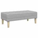 vidaXL pad párnával Felhőszürke 113 x 57 x 39 cm szövet