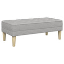vidaXL pad párnával Felhőszürke 113 x 57 x 39 cm szövet