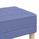 vidaXL pad párnával Farmerkék 113 x 57 x 39 cm szövet