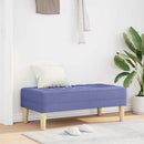 vidaXL pad párnával Farmerkék 113 x 57 x 39 cm szövet