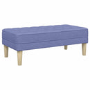 vidaXL pad párnával Farmerkék 113 x 57 x 39 cm szövet