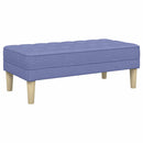 vidaXL pad párnával Farmerkék 113 x 57 x 39 cm szövet