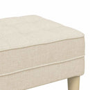vidaXL pad párnával Vászon 113 x 57 x 39 cm szövet