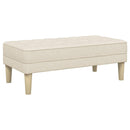 vidaXL pad párnával Vászon 113 x 57 x 39 cm szövet