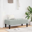 vidaXL pad Világosszürke 113 x 57 x 39 cm Bársony