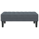 vidaXL pad Sötétszürke 113 x 57 x 39 cm Bársony