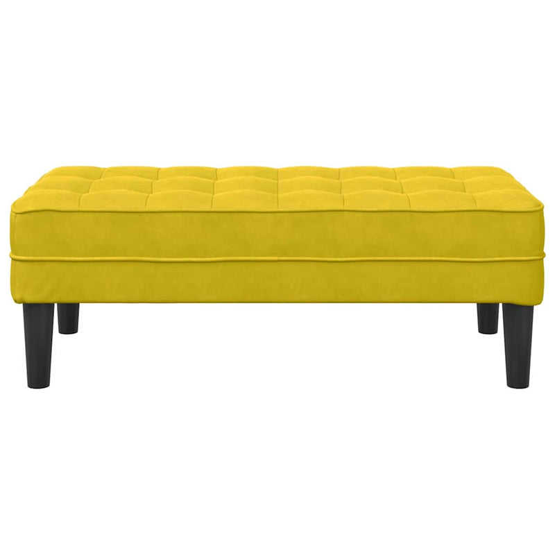 vidaXL Pad Sárga 113 x 57 x 39 cm Bársony