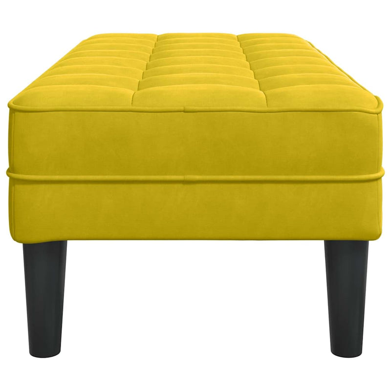 vidaXL Pad Sárga 113 x 57 x 39 cm Bársony