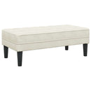 vidaXL pad párnával Krém 113 x 57 x 39 cm Bársony