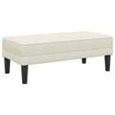 vidaXL pad párnával Krém 113 x 57 x 39 cm Bársony