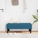 vidaXL pad párnával Kék 113 x 57 x 39 cm Bársony