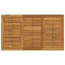 vidaXL Kerti Étkezőasztal Szürke 140 x 80 x 75 cm