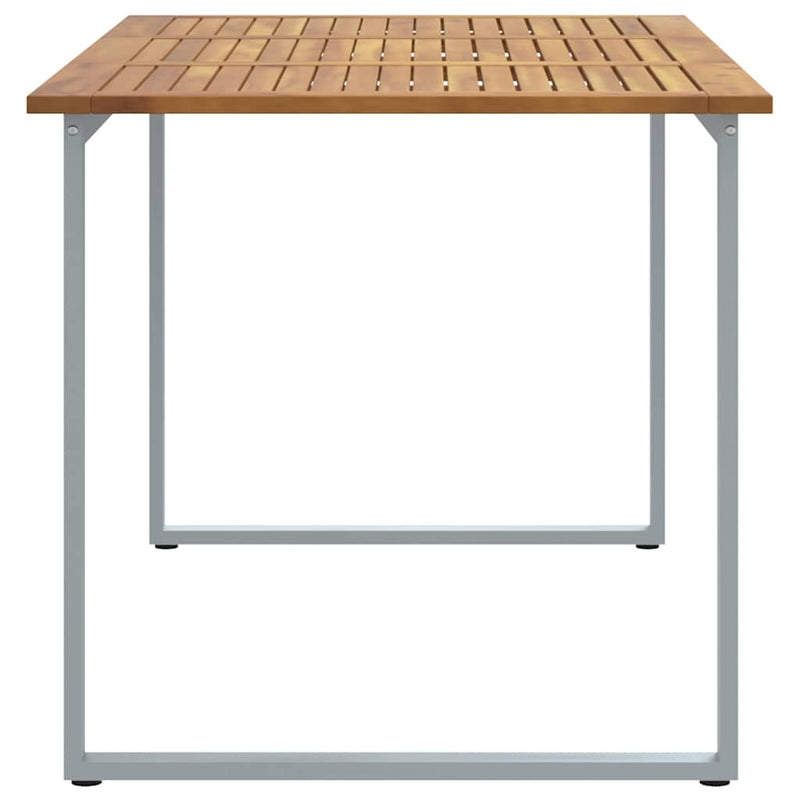 vidaXL Kerti Étkezőasztal Szürke 160 x 80 x 75 cm